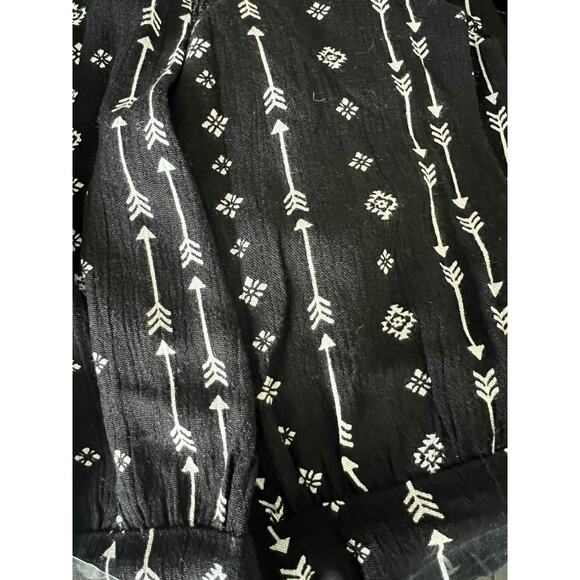 Hem & Thread NWT Black Arrow Print Dress, Size Medium - Picture 4 of 4